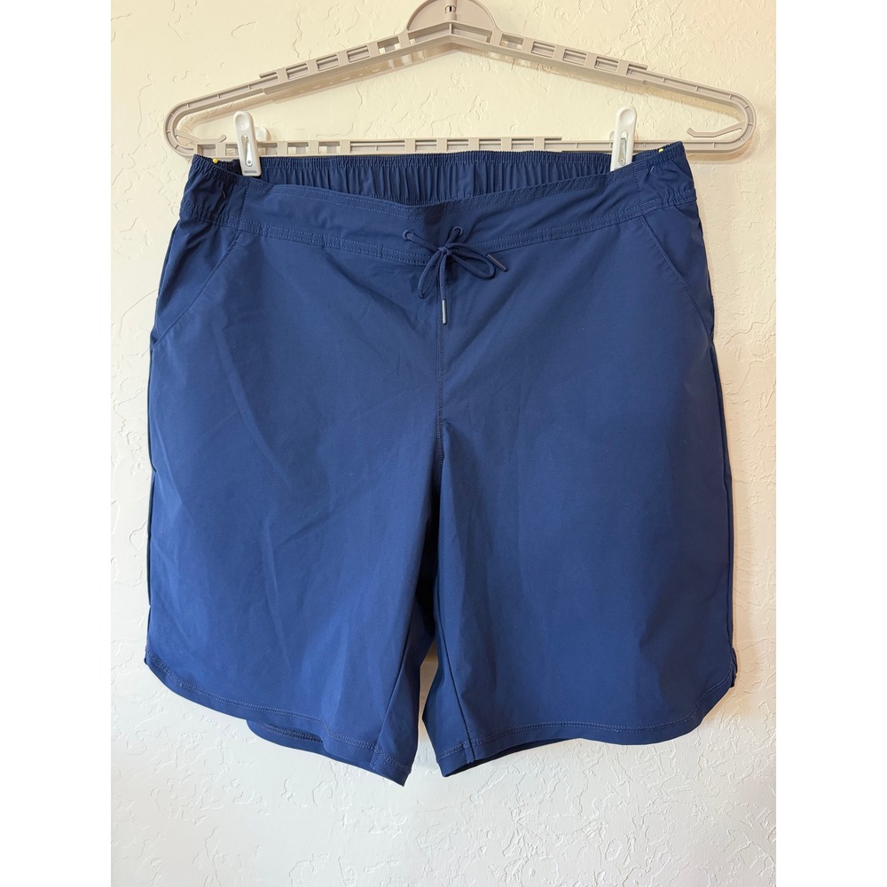 Lands End Sport Navy Blue Board Shorts Swim Trunks Plus Size 16W Pockets Lined